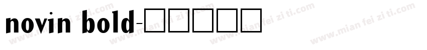 novin bold字体转换